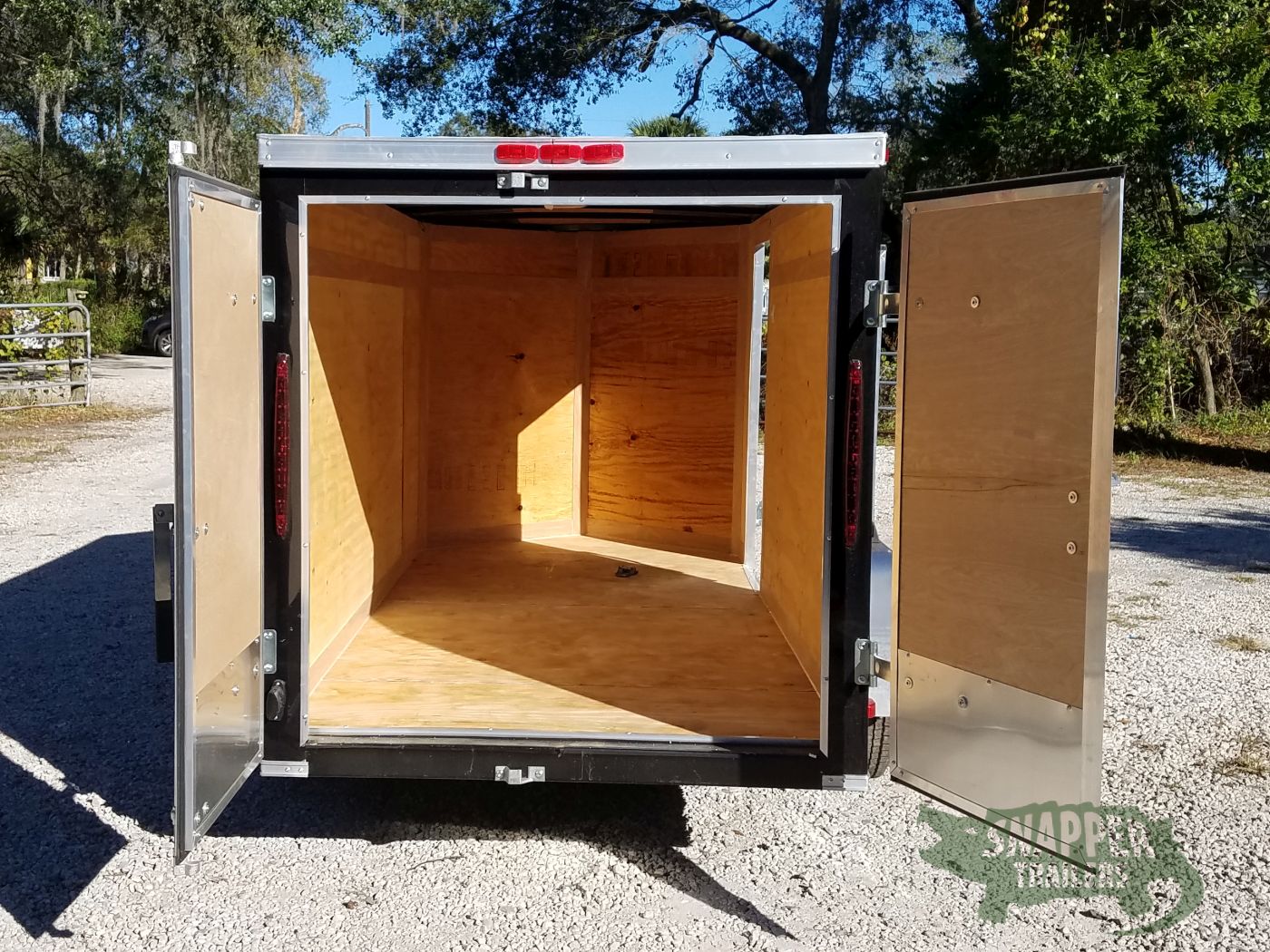 South Georgia Cargo 5x10 SA Trailer - Black, Double Doors, Side Door - Image 8