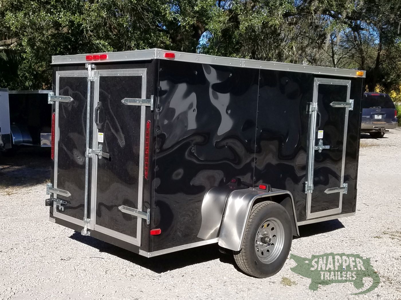 South Georgia Cargo 5x10 SA Trailer - Black, Double Doors, Side Door - Image 11