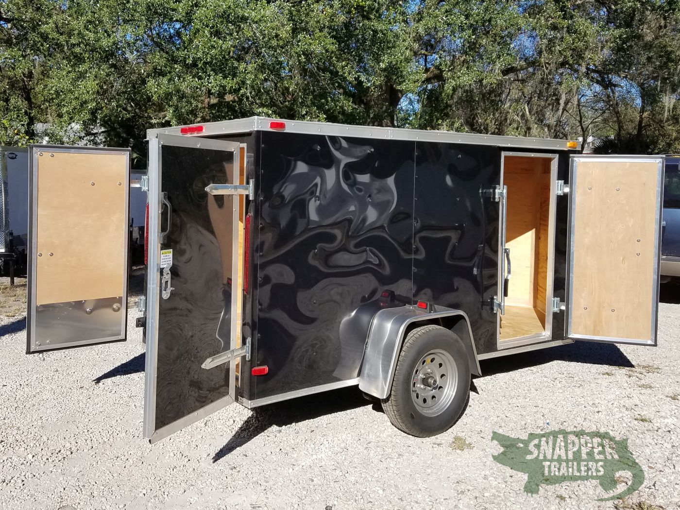 South Georgia Cargo 5x10 SA Trailer - Black, Double Doors, Side Door - Image 10