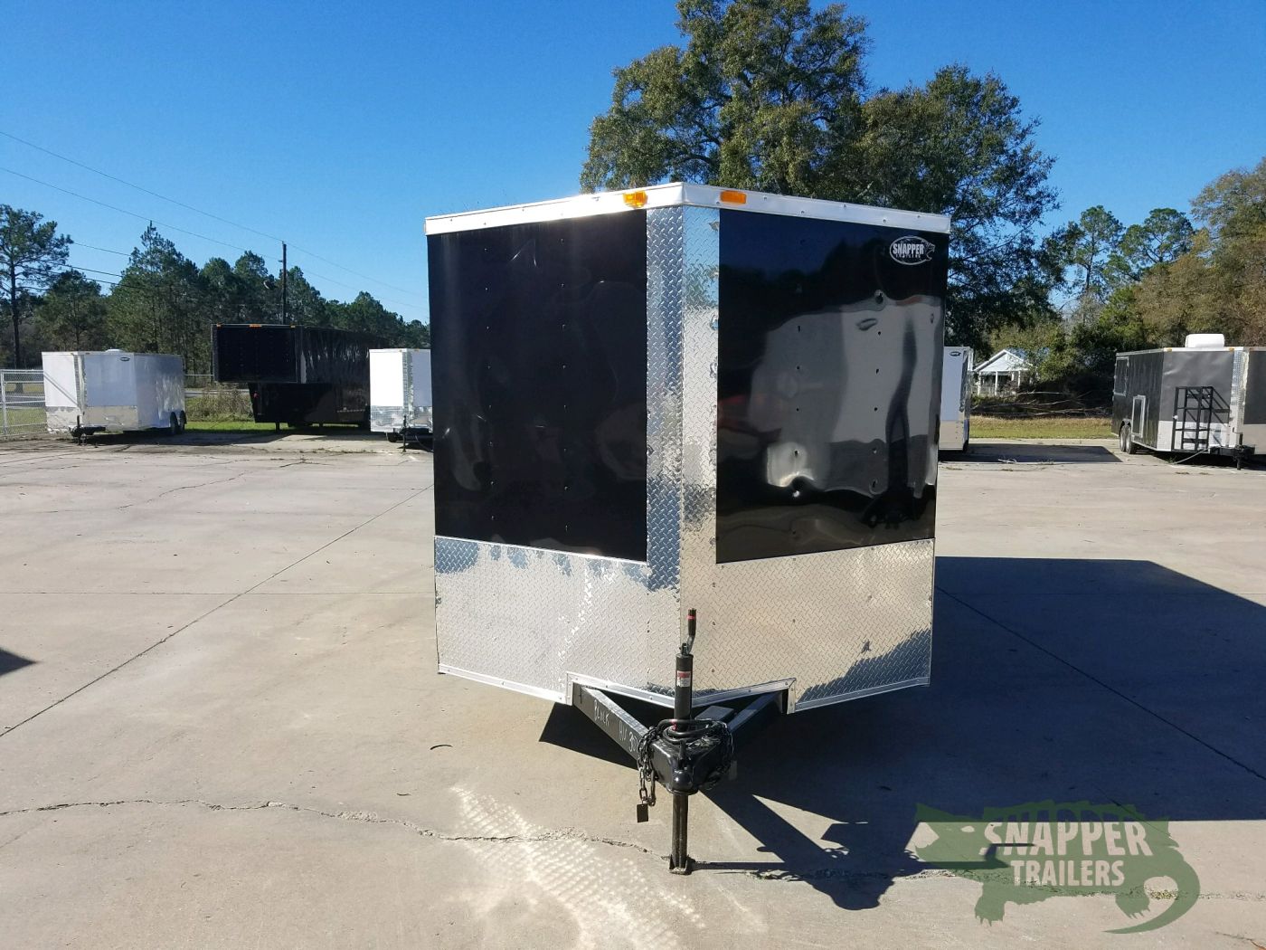 South Georgia Cargo 7x16 TA Trailer - Black, Ramp, Side Door, Split Axles - Image 16