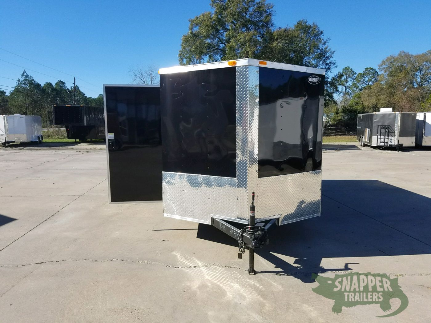 South Georgia Cargo 7x16 TA Trailer - Black, Ramp, Side Door, Split Axles - Image 14