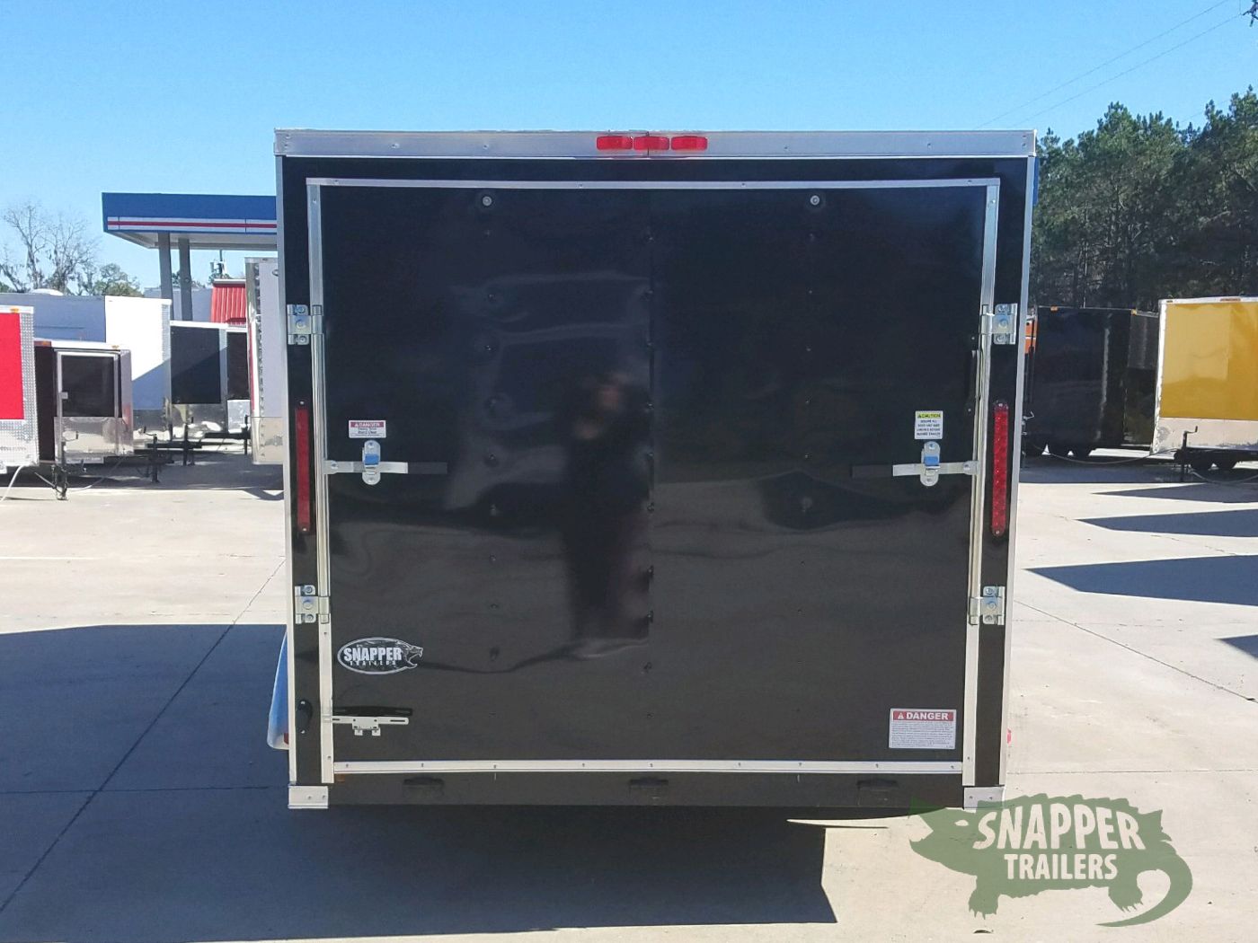South Georgia Cargo 7x16 TA Trailer - Black, Ramp, Side Door, Split Axles - Image 8