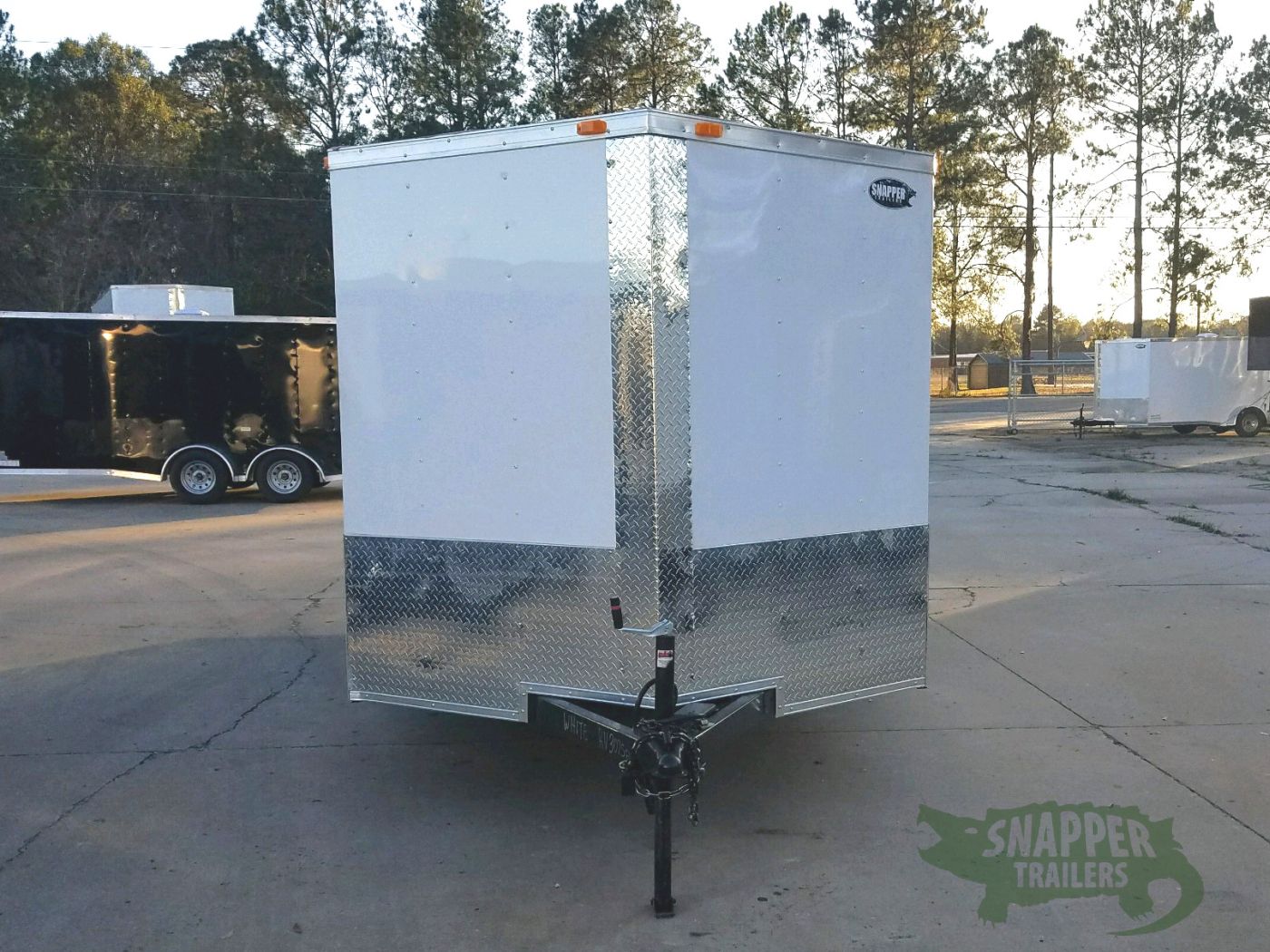South Georgia Cargo 7x16 TA Trailer - White, Ramp, Side Door, Split Axles - Image 17