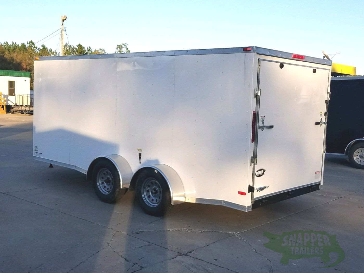 South Georgia Cargo 7x16 TA Trailer - White, Ramp, Side Door, Split Axles - Image 7