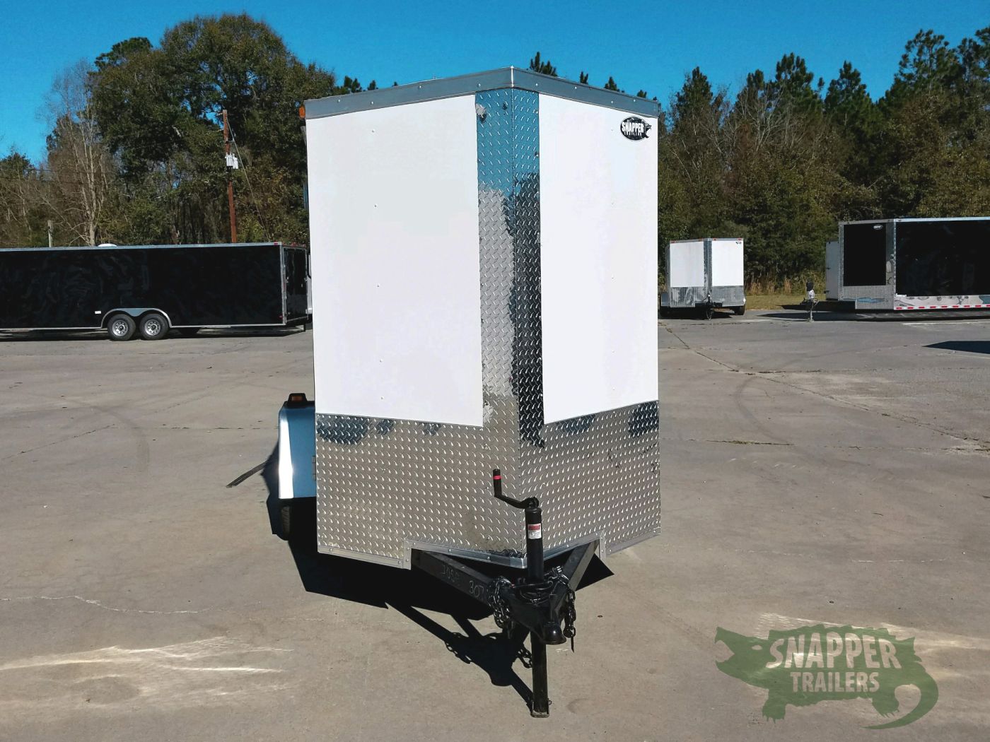 South Georgia Cargo 5x8 SA Trailer - White, Ramp, Side Door, Additional Height - Image 16
