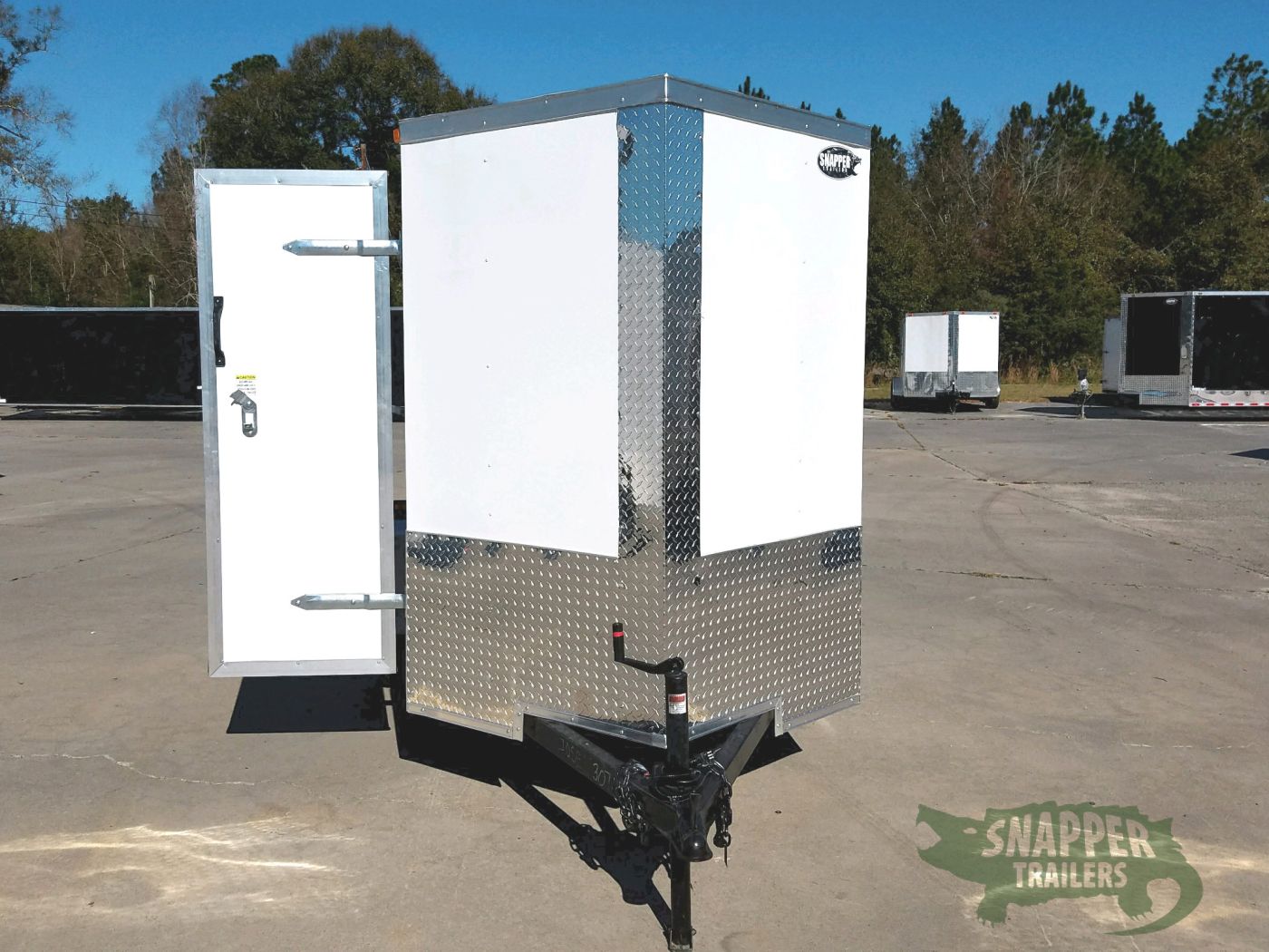 South Georgia Cargo 5x8 SA Trailer - White, Ramp, Side Door, Additional Height - Image 14