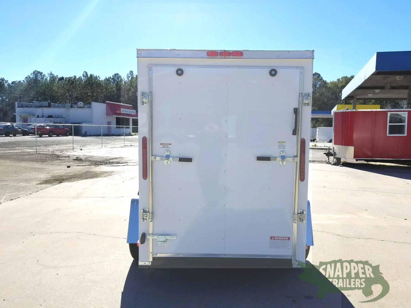 South Georgia Cargo 5x8 SA Trailer - White, Ramp, Side Door, Additional Height - Image 8