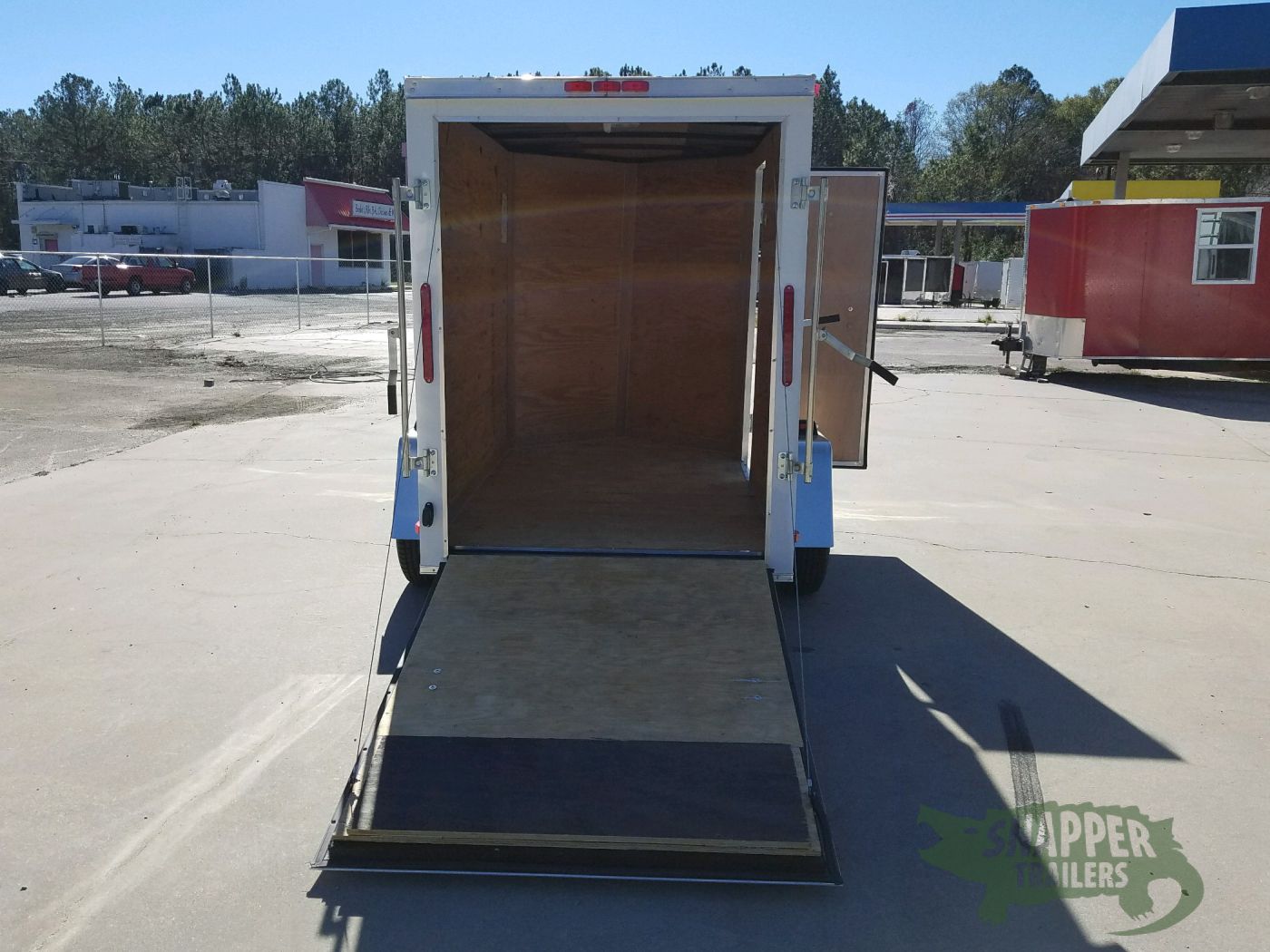 South Georgia Cargo 5x8 SA Trailer - White, Ramp, Side Door, Additional Height - Image 7