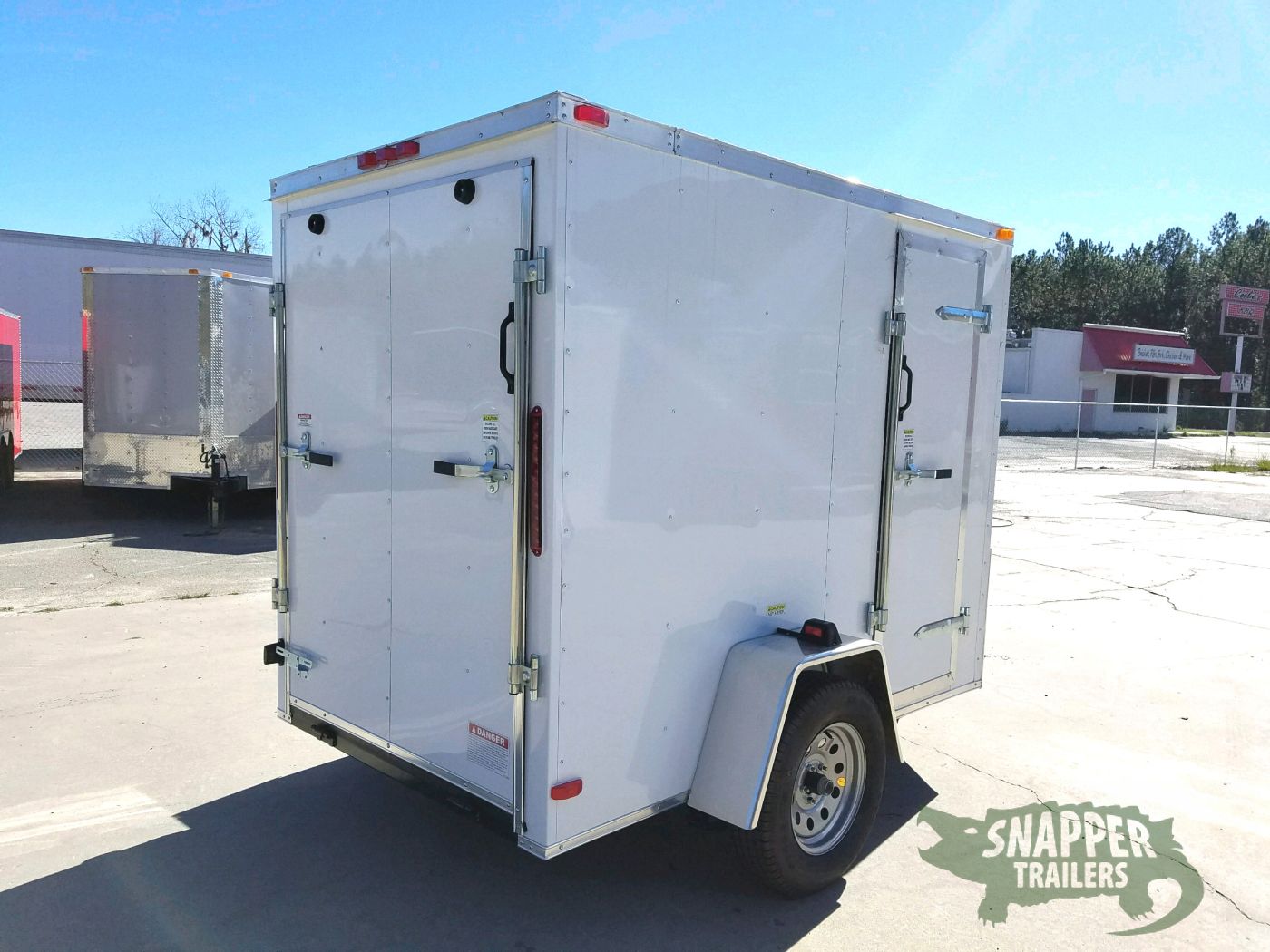 South Georgia Cargo 5x8 SA Trailer - White, Ramp, Side Door, Additional Height - Image 10