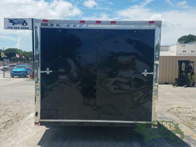 Quality Cargo 8.5x16 TA Trailer - Black, Ramp, Side Door, and D-Rings - Image 7