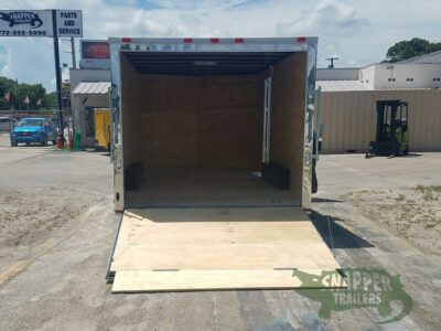 Quality Cargo 8.5x16 TA Trailer - Black, Ramp, Side Door, and D-Rings - Image 6