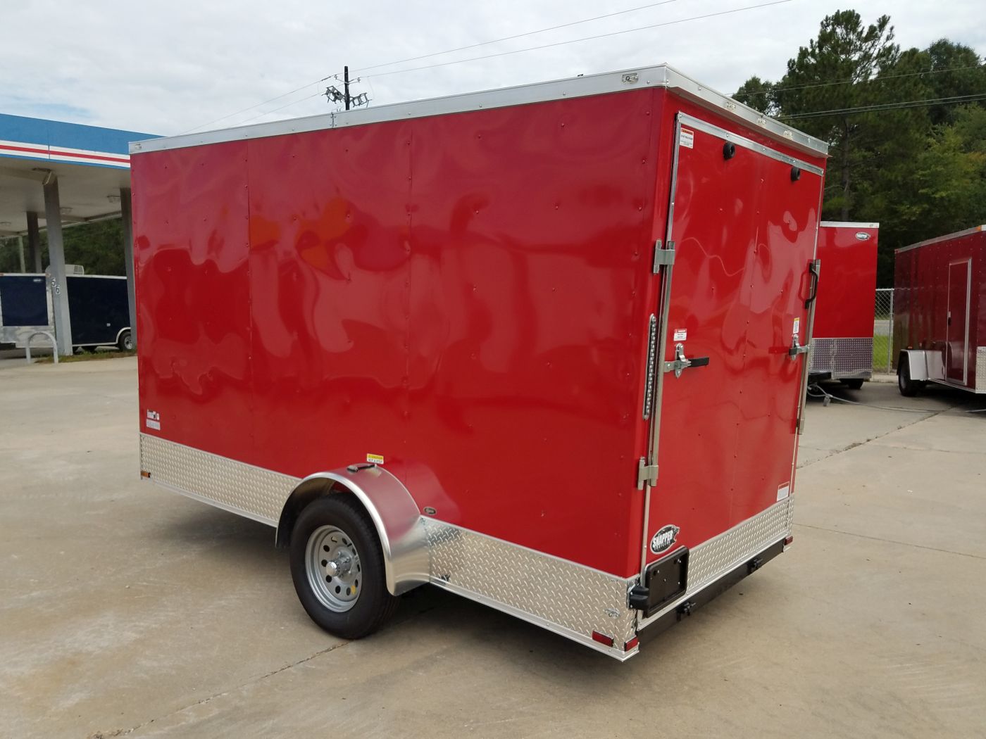 BQ 6x12SAL Red R RV Options 4752 Rear Left