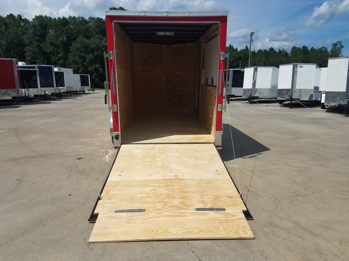 BQ 6x12SAL Red R RV Options 4752 Rear Open