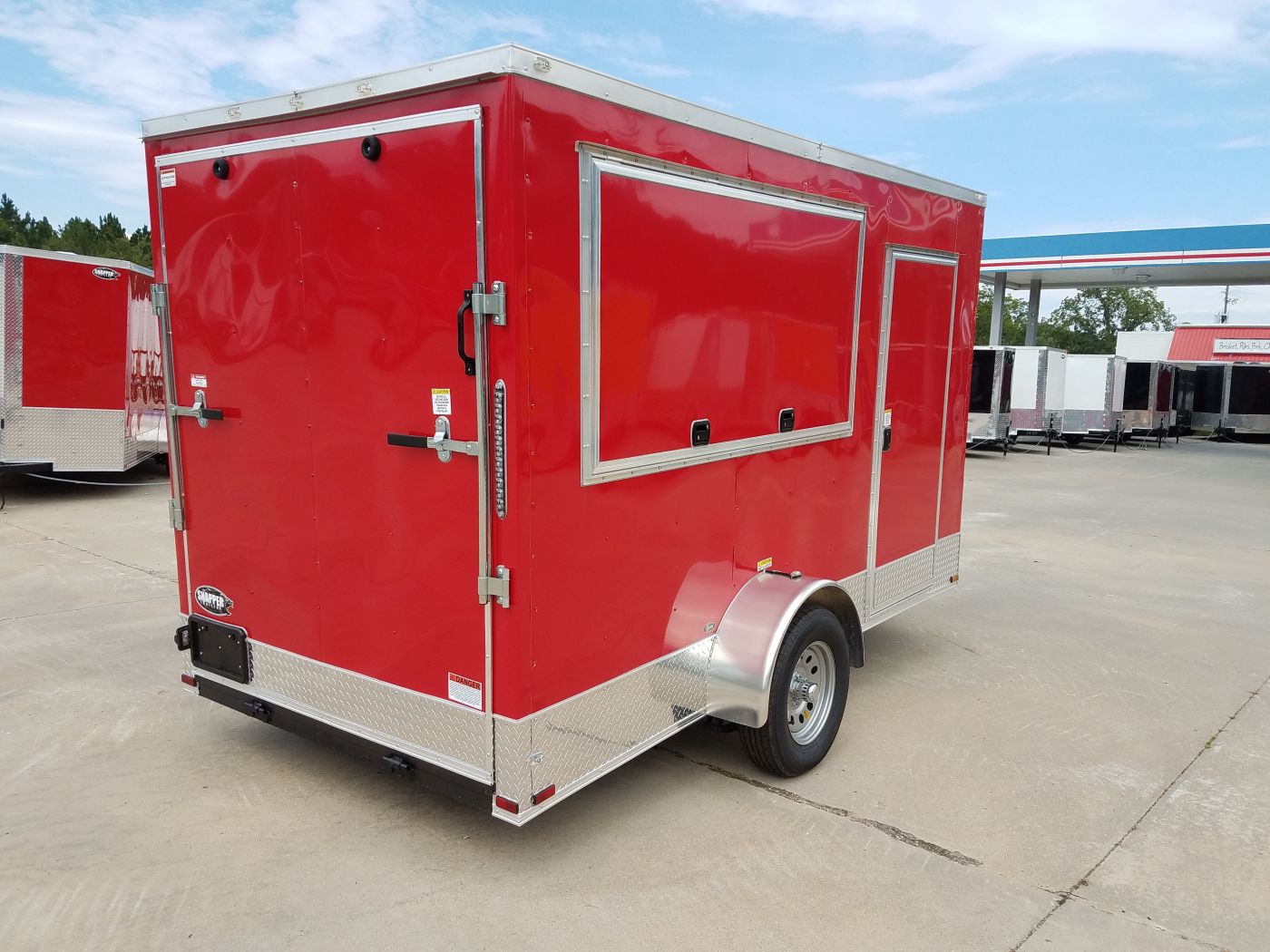 BQ 6x12SAL Red R RV Options 4752 Rear Right