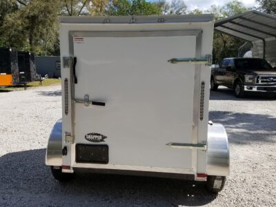 Quality Cargo 5x6 SA Trailer - White, Ramp, Side Vents - Image 9