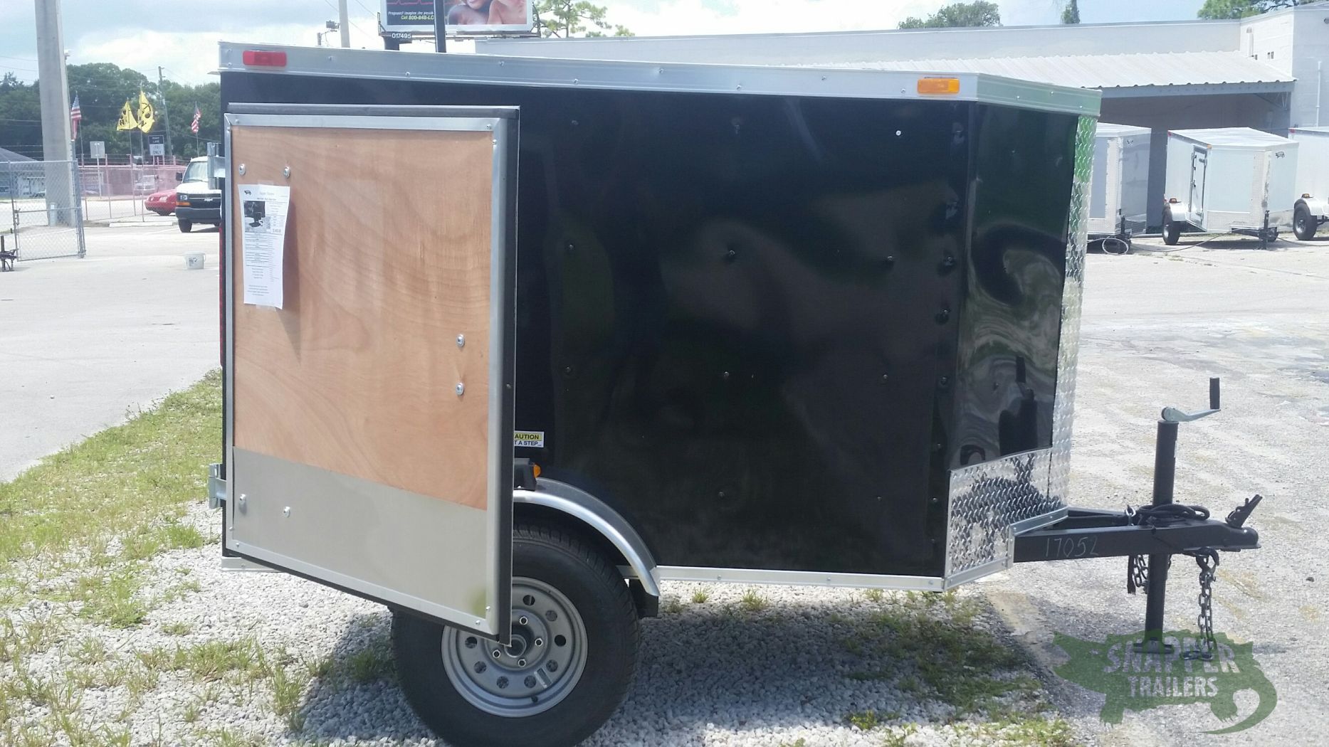 South Georgia Cargo 4x6 SA Trailer - Black, Single Door - Image 10