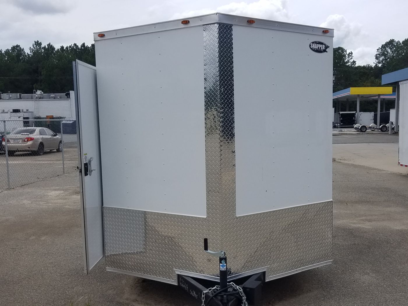 Freedom Trailers 7x16 TA Trailer - White, Ramp, Side Door, Extra Height - Image 14