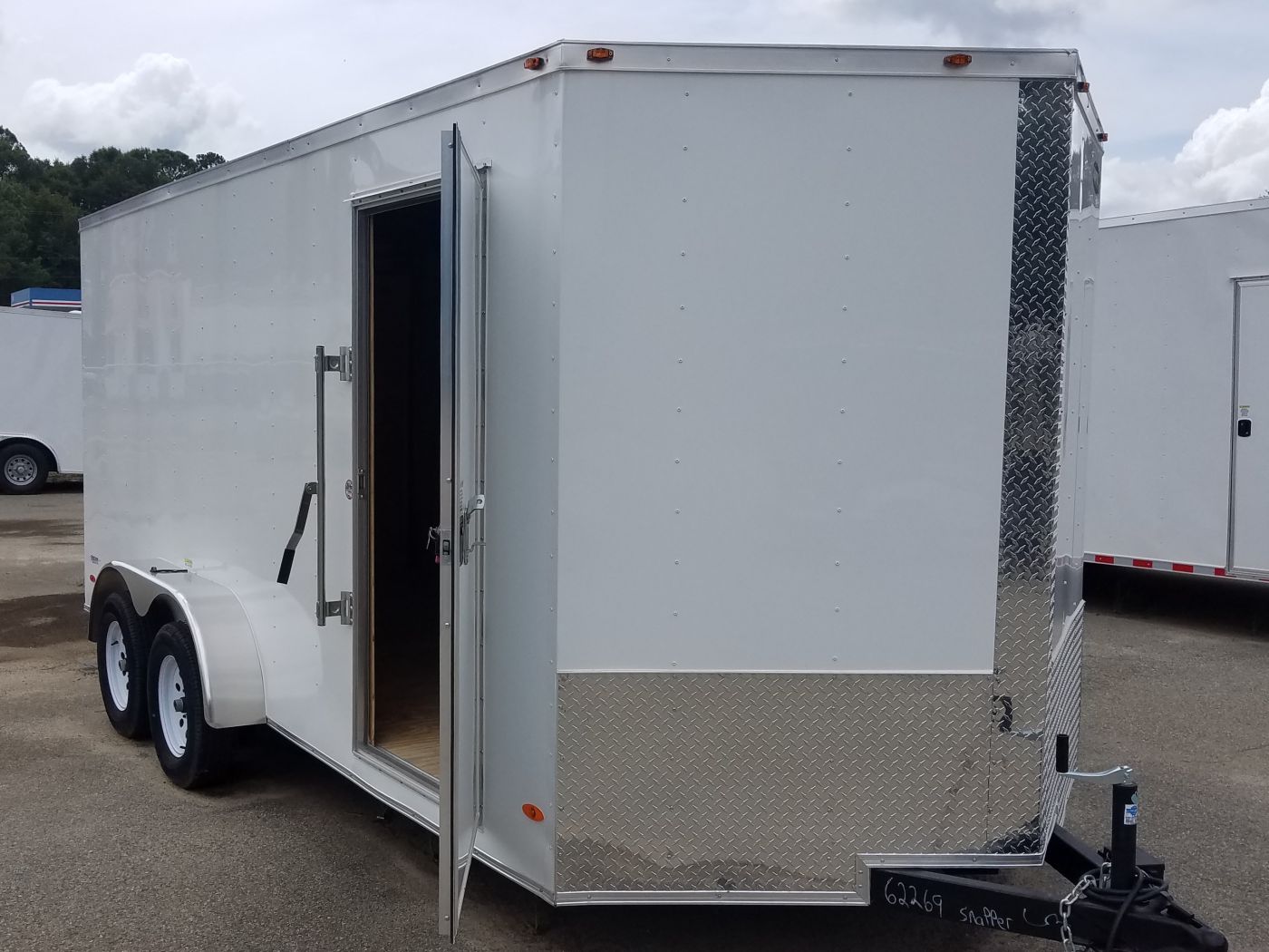 Freedom Trailers 7x16 TA Trailer - White, Ramp, Side Door, Extra Height - Image 13