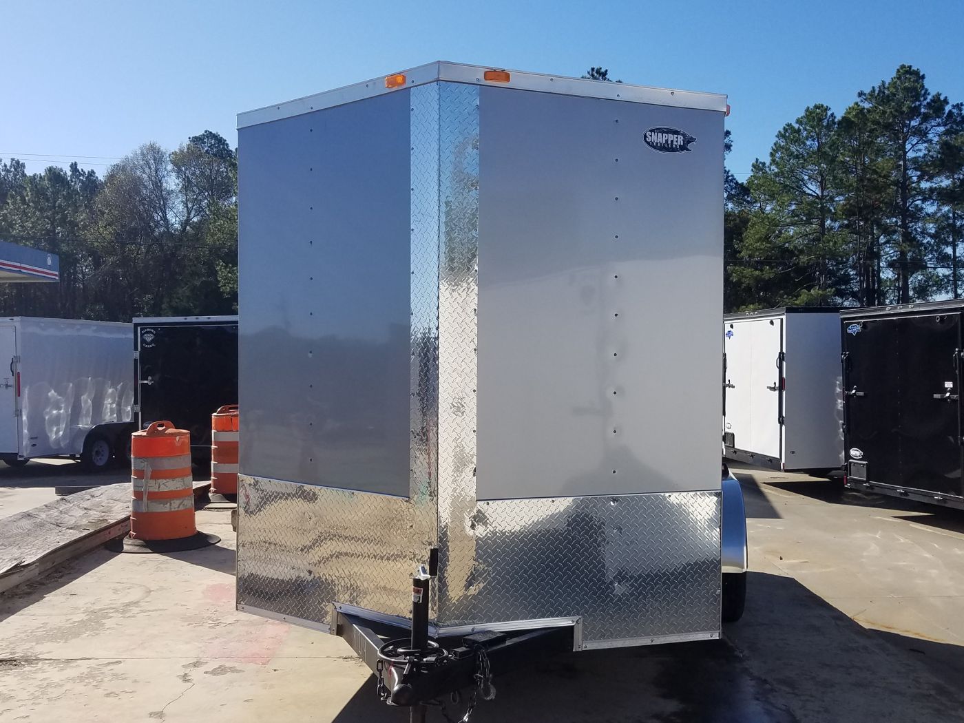 South Georgia Cargo 7x12 TA Trailer - Silver Frost, Barn Doors, Side Door, Concession Door, Extra Height - Image 17