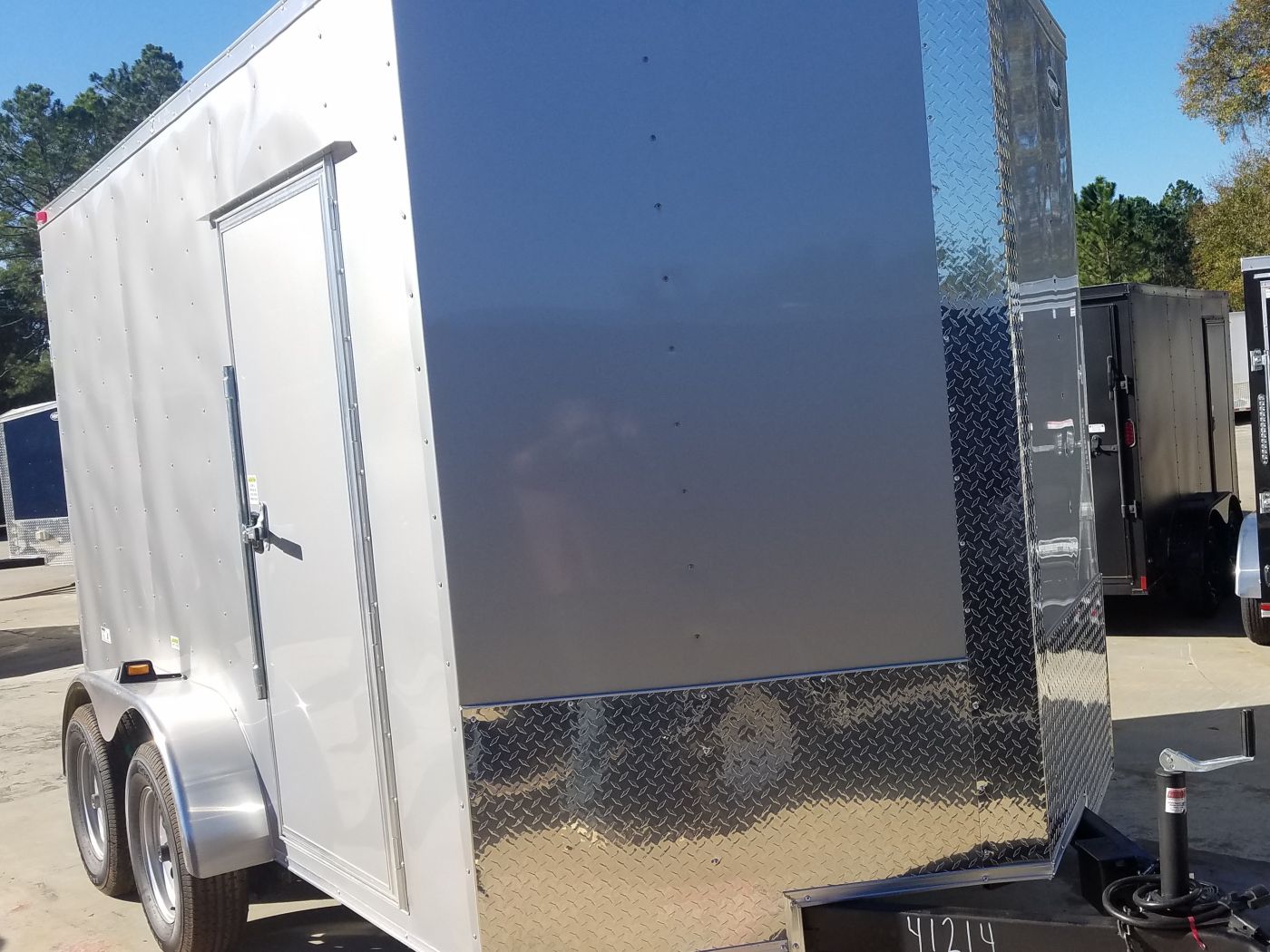 South Georgia Cargo 7x12 TA Trailer - Silver Frost, Barn Doors, Side Door, Concession Door, Extra Height - Image 16