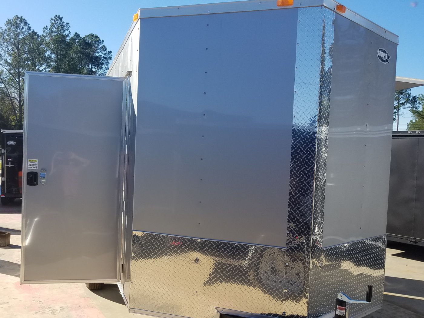 South Georgia Cargo 7x12 TA Trailer - Silver Frost, Barn Doors, Side Door, Concession Door, Extra Height - Image 14