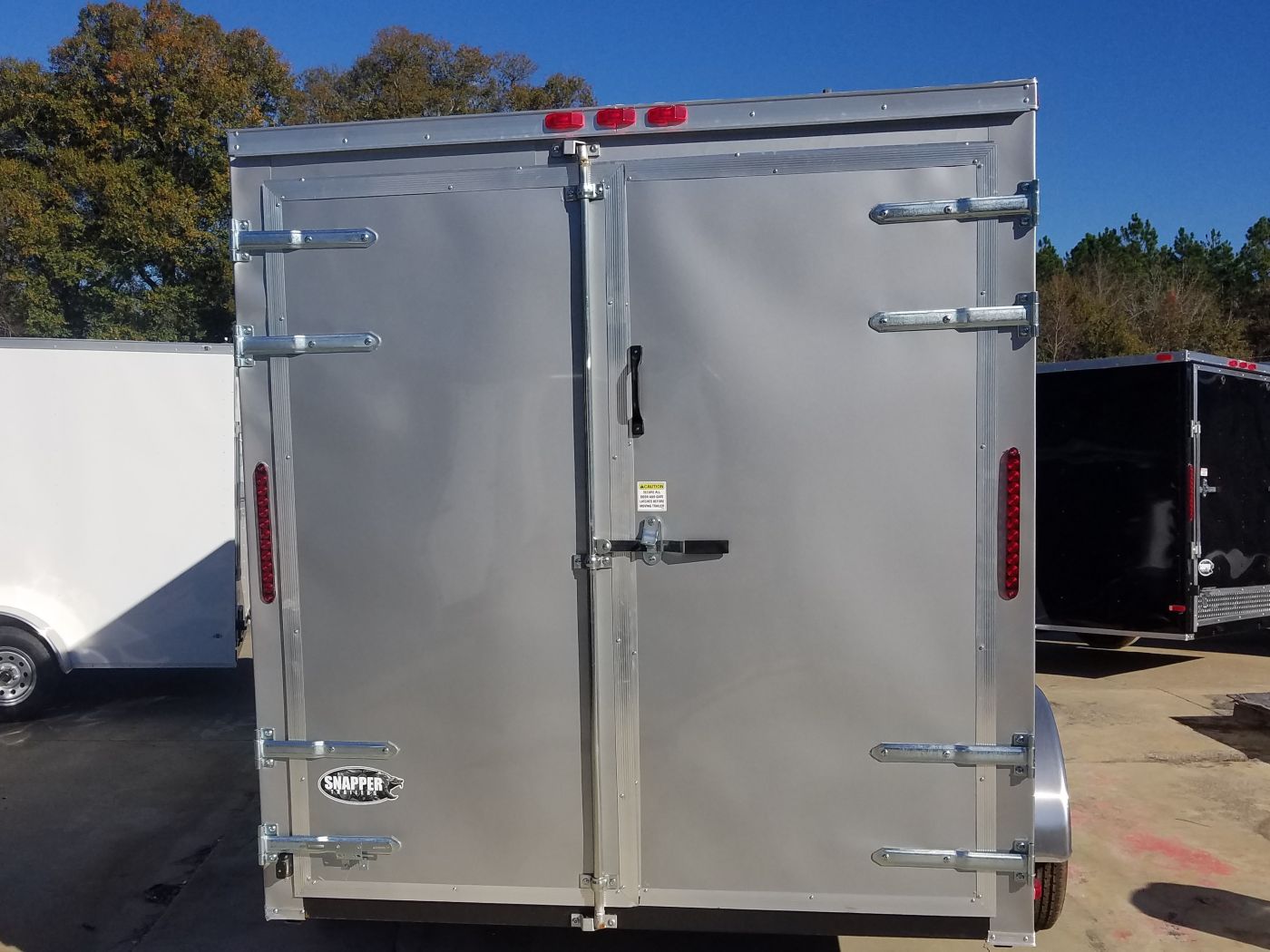 South Georgia Cargo 7x12 TA Trailer - Silver Frost, Barn Doors, Side Door, Concession Door, Extra Height - Image 9