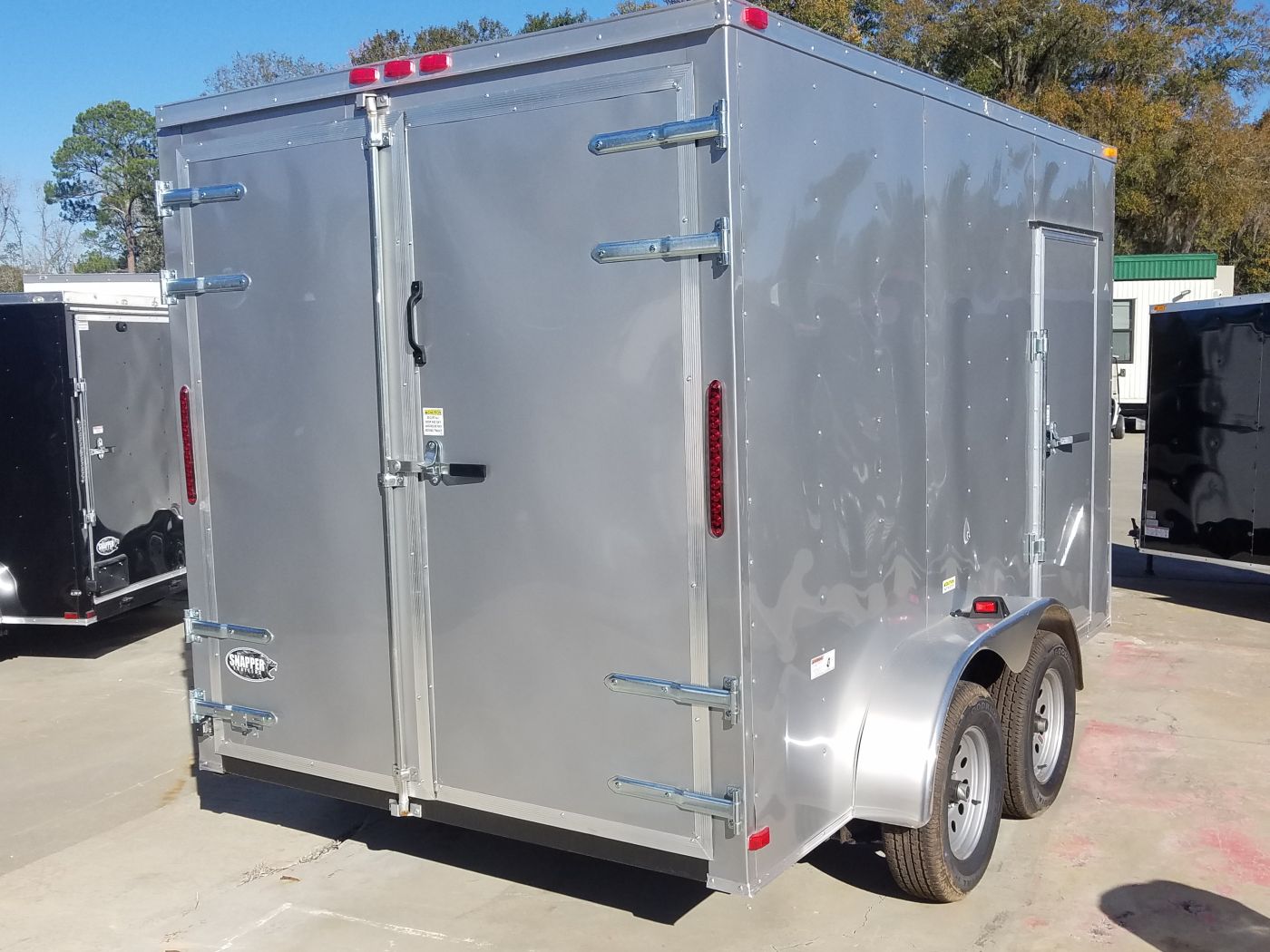 South Georgia Cargo 7x12 TA Trailer - Silver Frost, Barn Doors, Side Door, Concession Door, Extra Height - Image 11