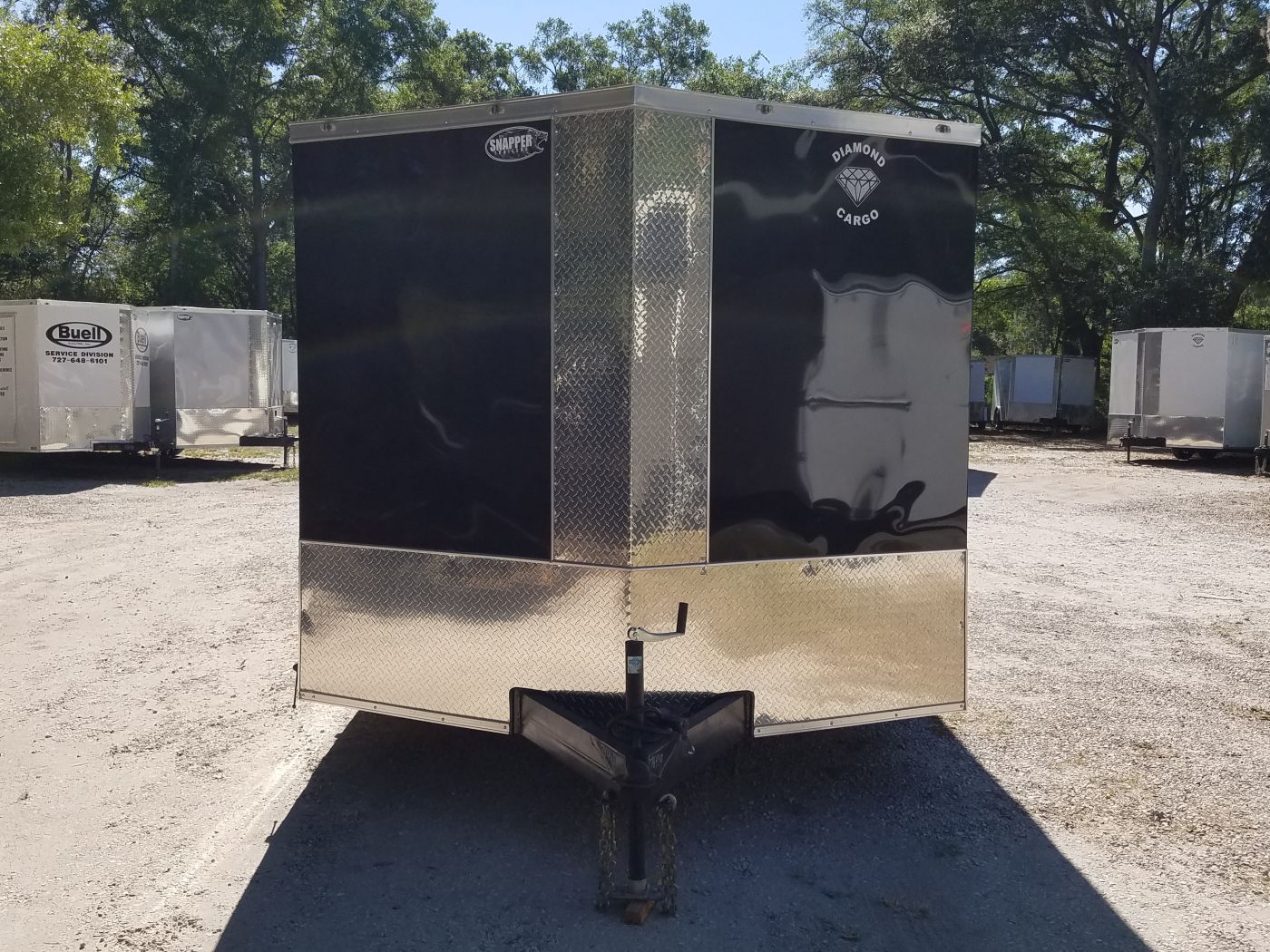 Diamond Cargo 8.5x20 TA Trailer - Black, Ramp, Side Door, D-Rings - Image 8