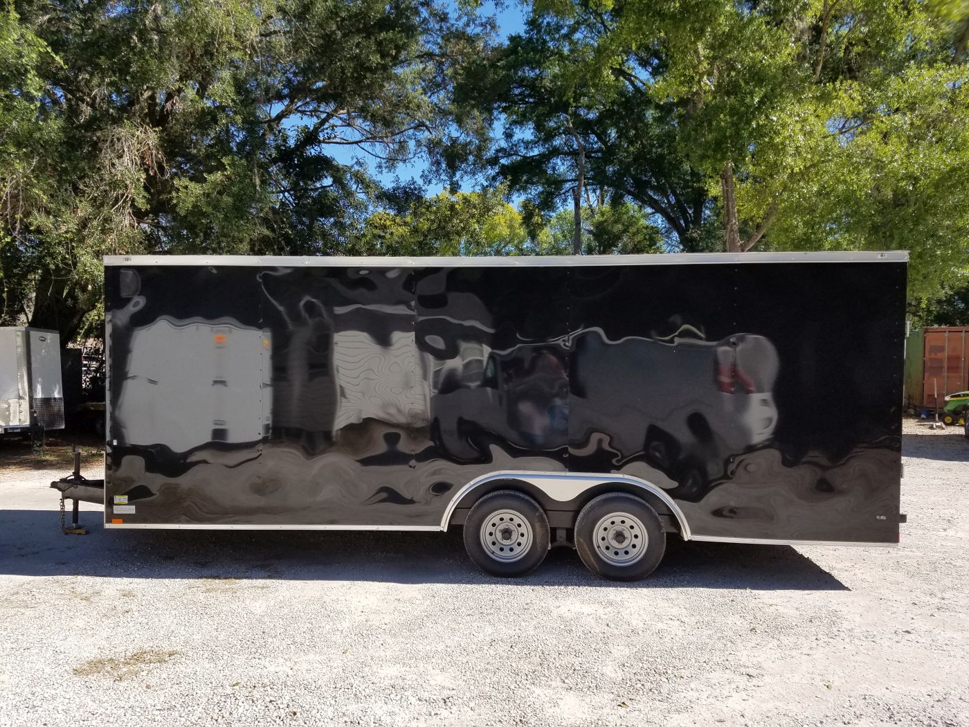 Diamond Cargo 8.5x20 TA Trailer - Black, Ramp, Side Door, D-Rings - Image 14