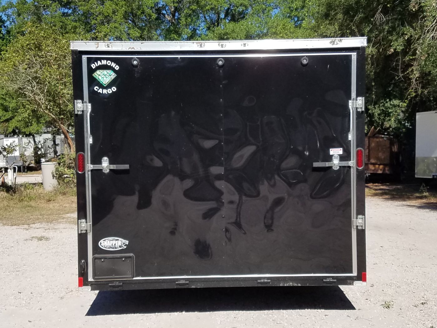 Diamond Cargo 8.5x20 TA Trailer - Black, Ramp, Side Door, D-Rings - Image 16