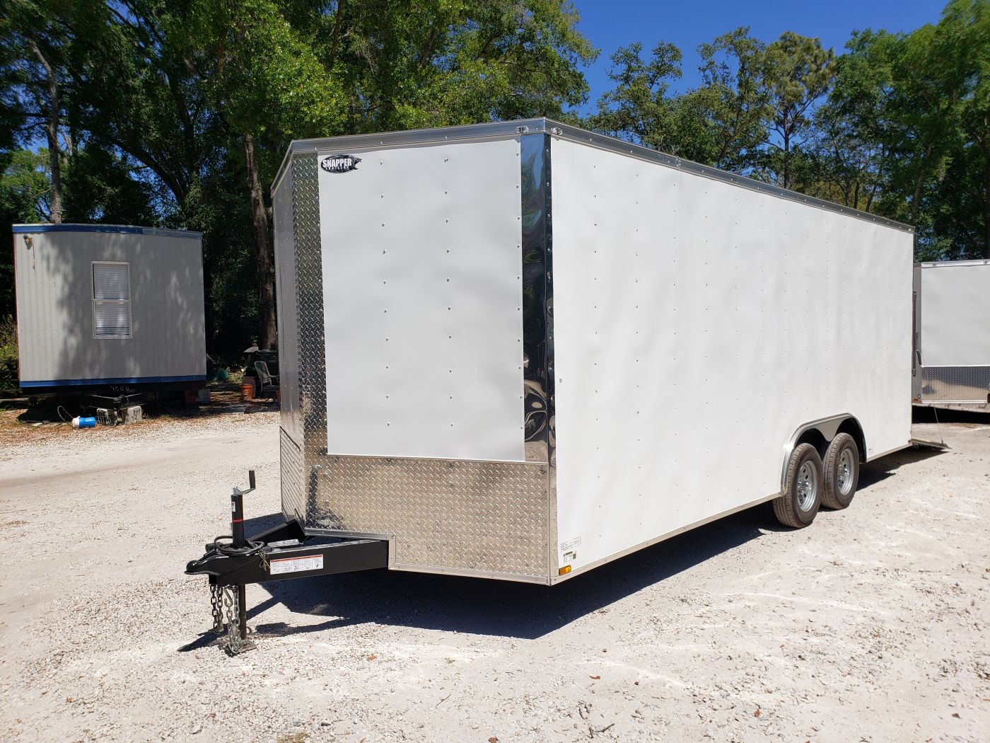 Quality Cargo 8.5x20 TA Trailer - White, Ramp, Side Door, D-Rings, Extra Height - Image 2