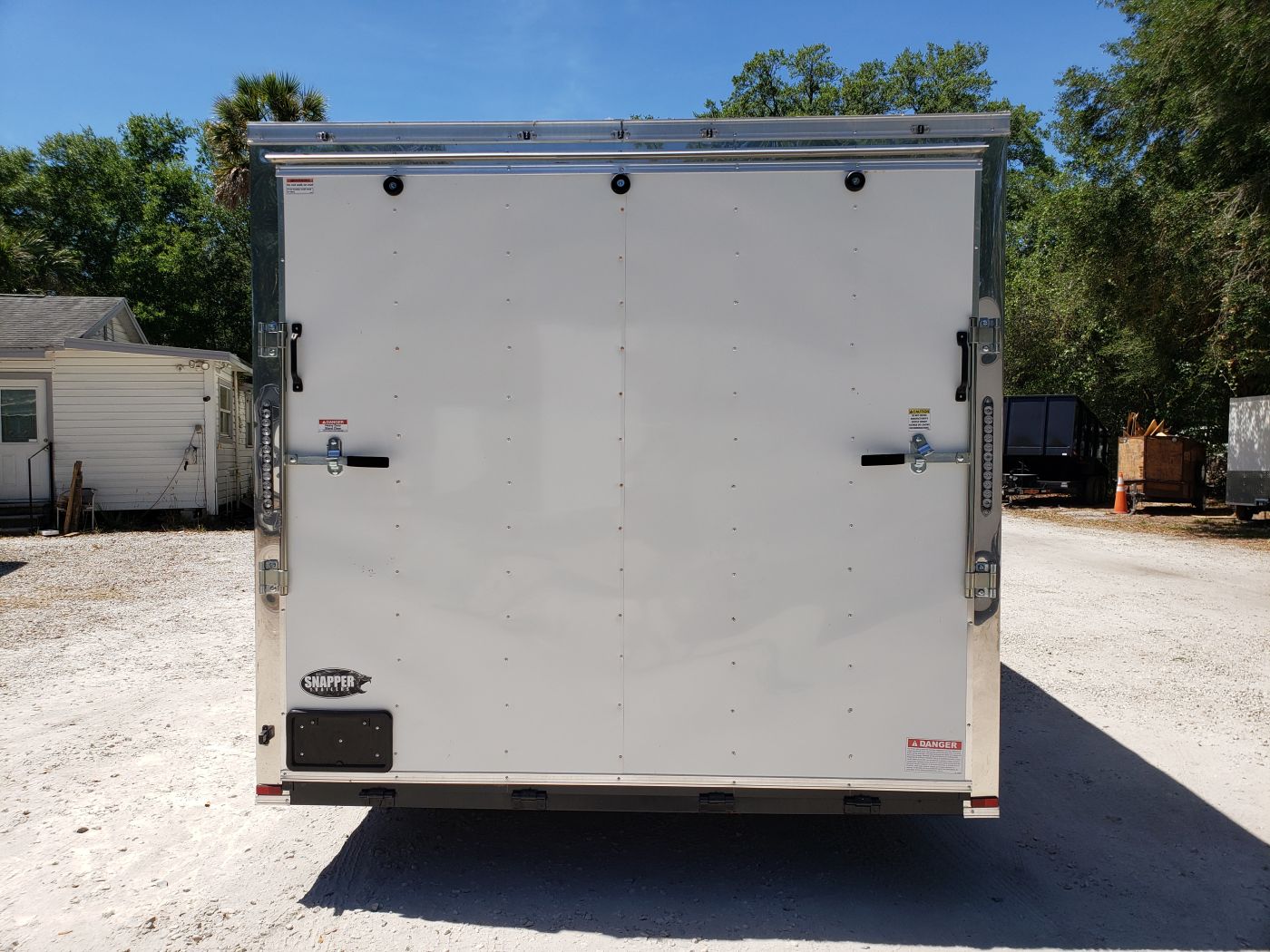 Quality Cargo 8.5x20 TA Trailer - White, Ramp, Side Door, D-Rings, Extra Height - Image 9