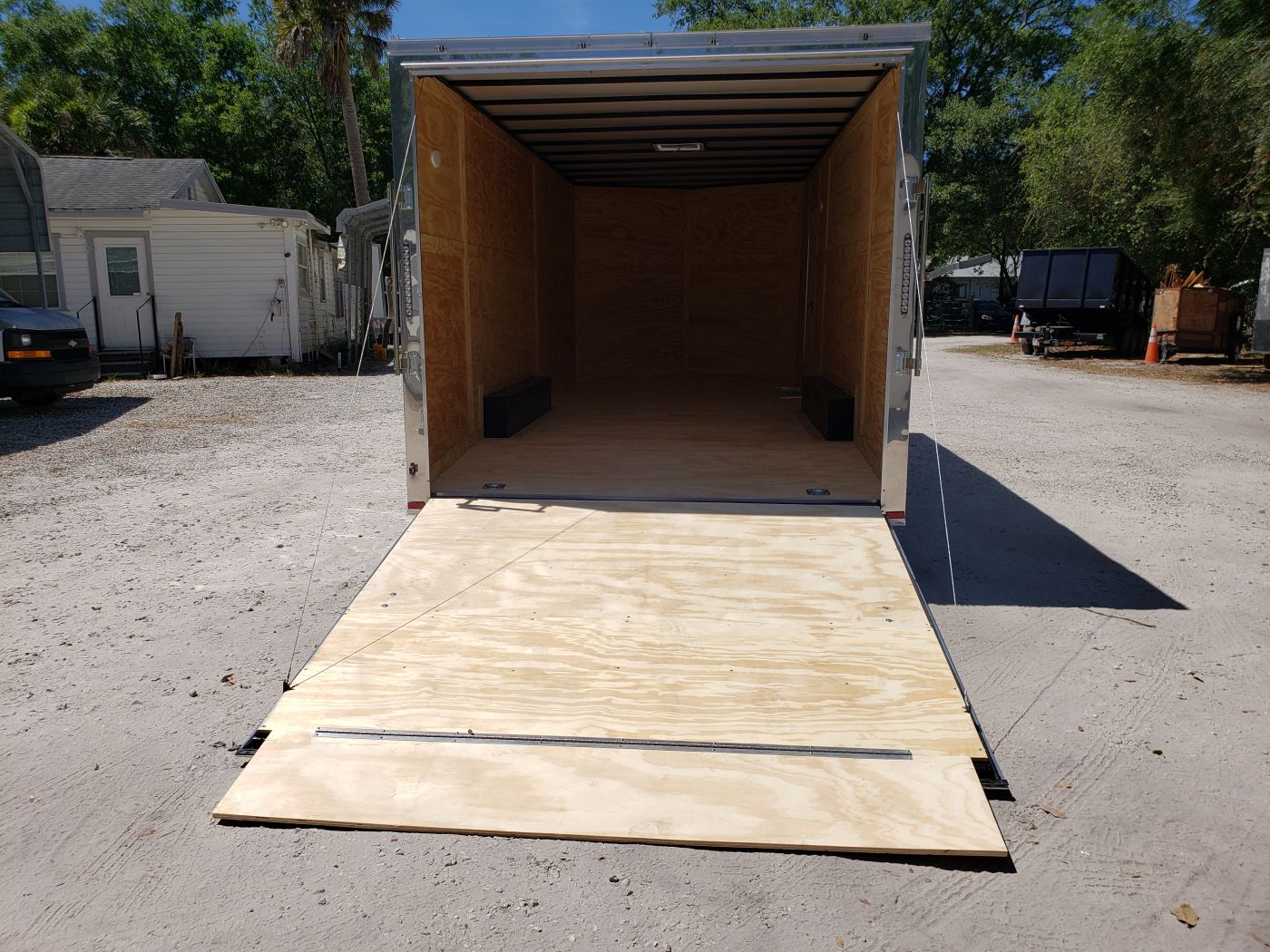 Quality Cargo 8.5x20 TA Trailer - White, Ramp, Side Door, D-Rings, Extra Height - Image 8