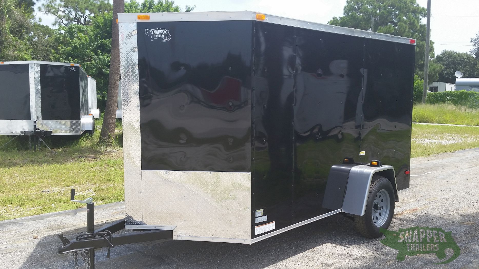 South Georgia Cargo 6x10 SA Trailer - Black, Ramp, Side Door - Image 2