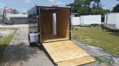 South Georgia Cargo 6x10 SA Trailer - Black, Ramp, Side Door - Image 4