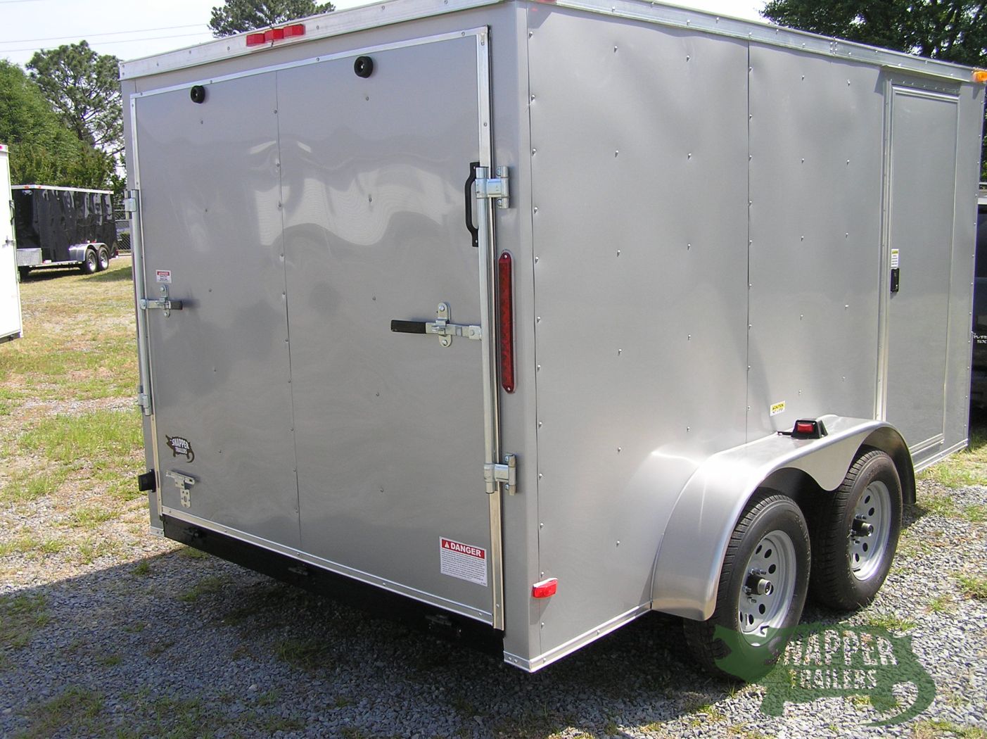 South Georgia Cargo 7x12 TA Trailer - Silver Frost, Ramp, Side Door - Image 6