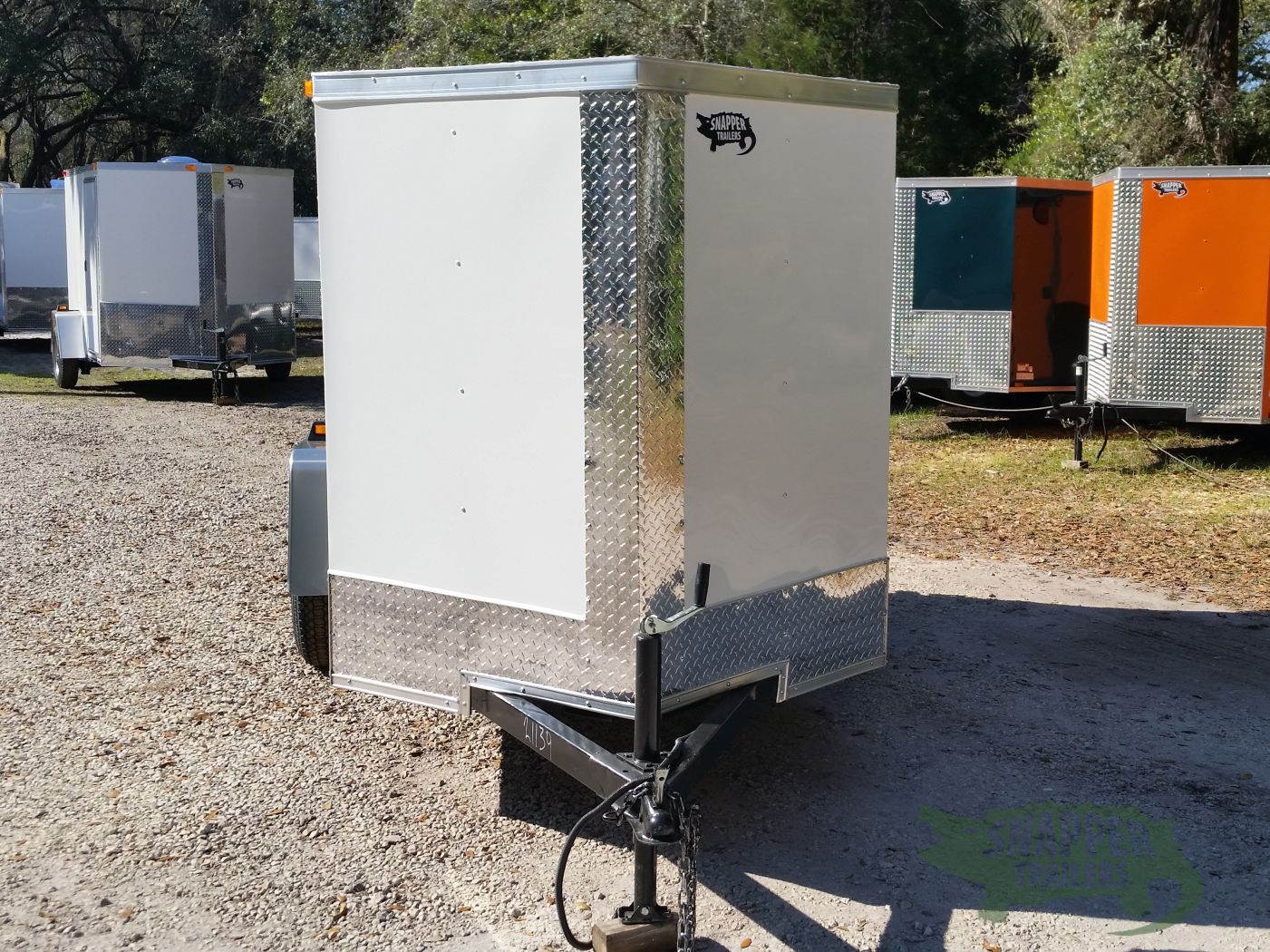 South Georgia Cargo 5x8 SA Trailer - White, Double Doors - Image 16