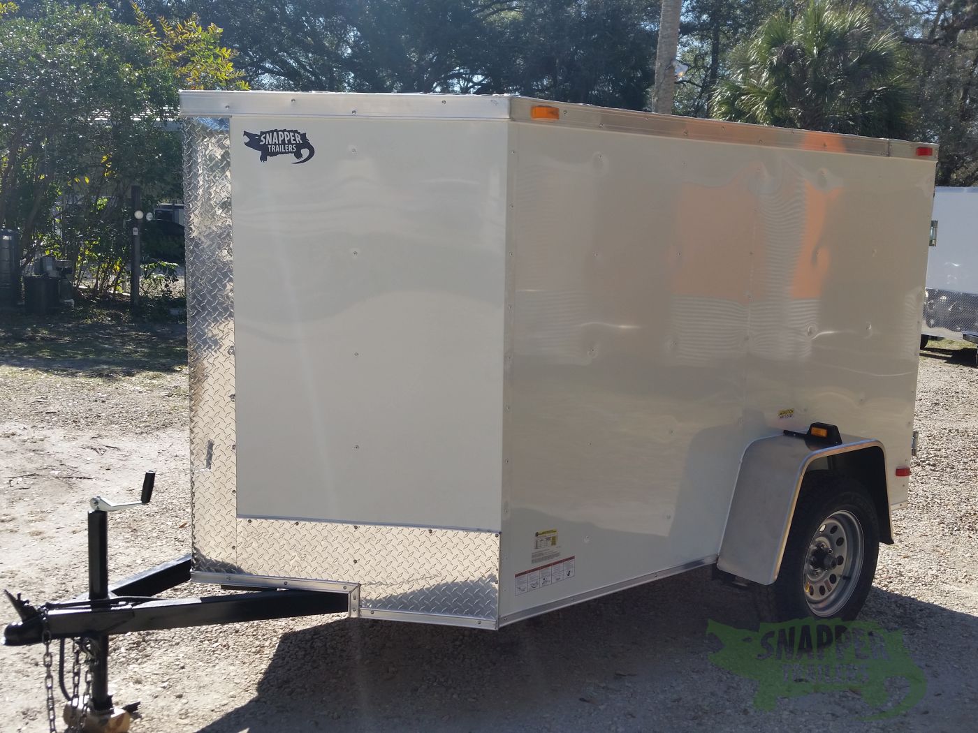 South Georgia Cargo 5x8 SA Trailer - White, Double Doors - Image 3
