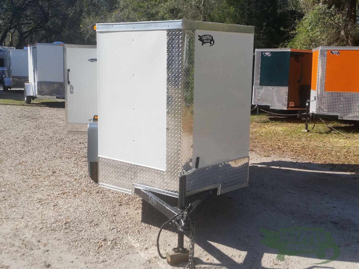 South Georgia Cargo 5x8 SA Trailer - White, Double Doors - Image 14