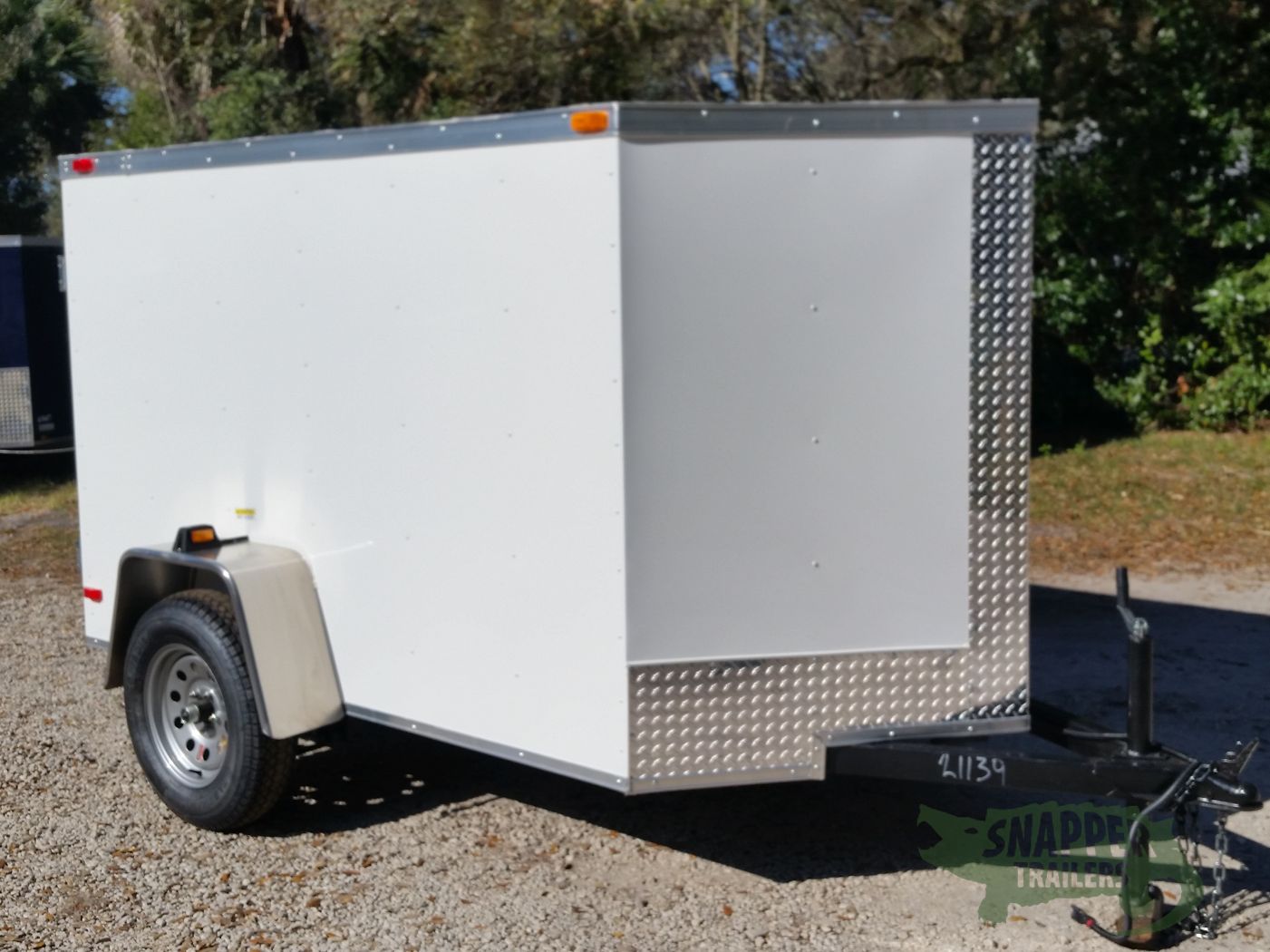 South Georgia Cargo 5x8 SA Trailer - White, Double Doors - Image 15