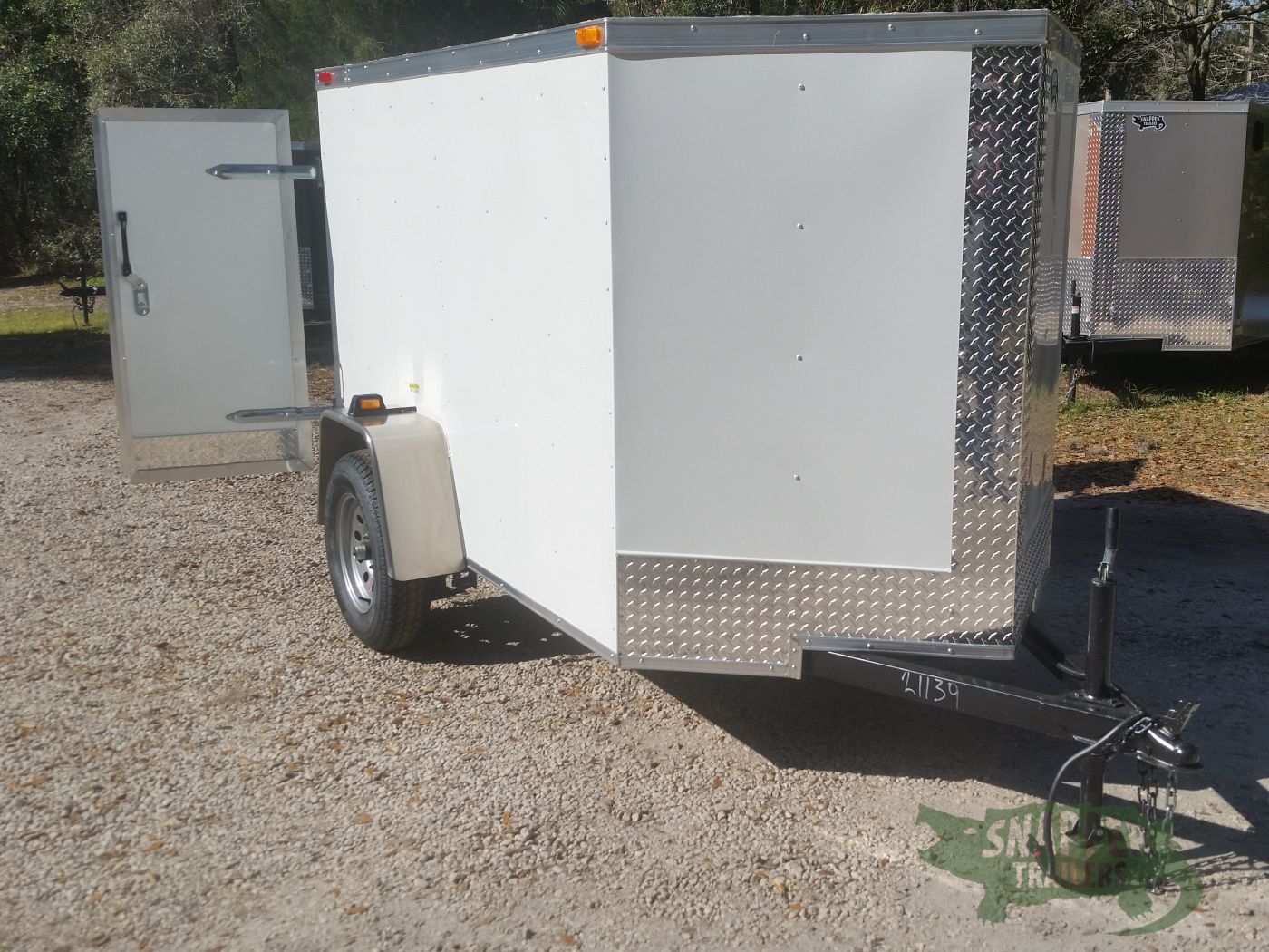 South Georgia Cargo 5x8 SA Trailer - White, Double Doors - Image 13