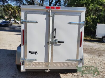 South Georgia Cargo 5x8 SA Trailer - White, Double Doors - Image 8