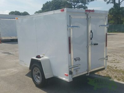 South Georgia Cargo 5x8 SA Trailer - White, Double Doors - Image 6