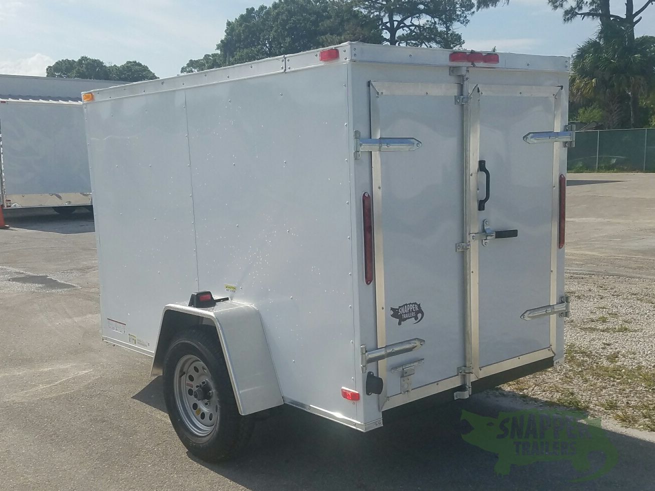 South Georgia Cargo 5x8 SA Trailer - White, Double Doors - Image 6