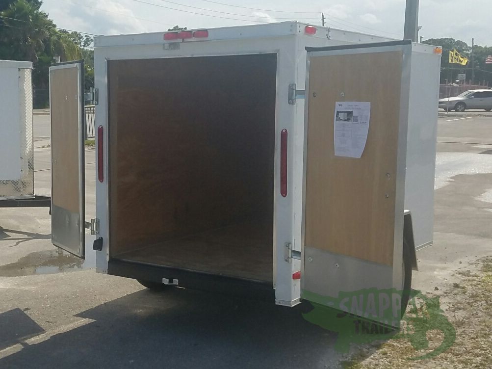 South Georgia Cargo 5x8 SA Trailer - White, Double Doors - Image 9