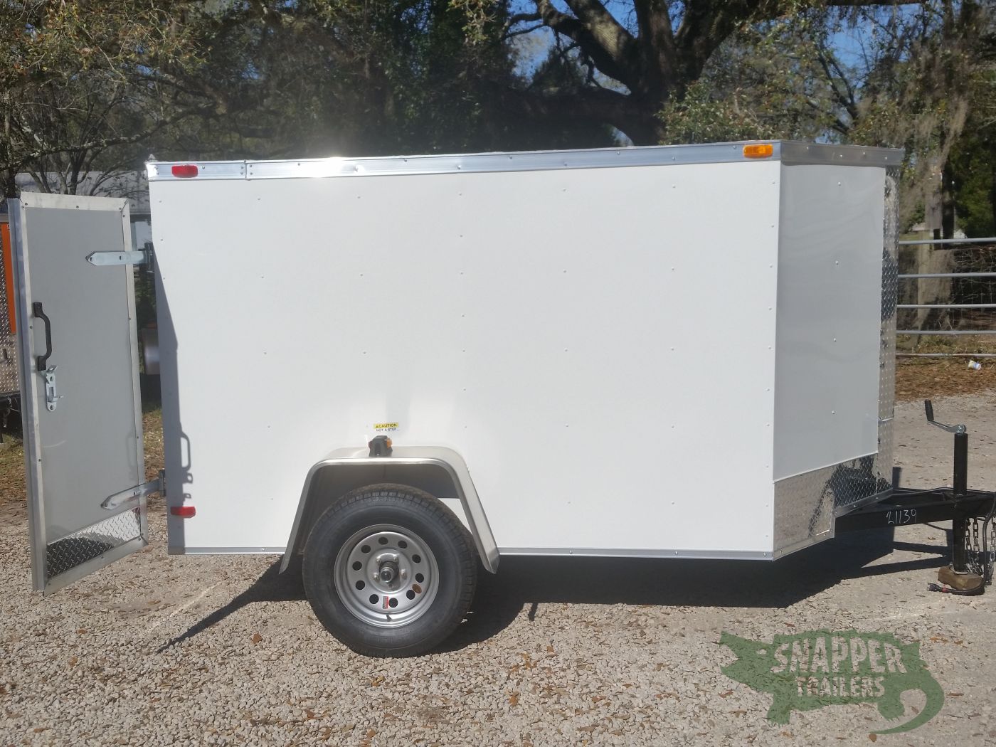 South Georgia Cargo 5x8 SA Trailer - White, Double Doors - Image 11