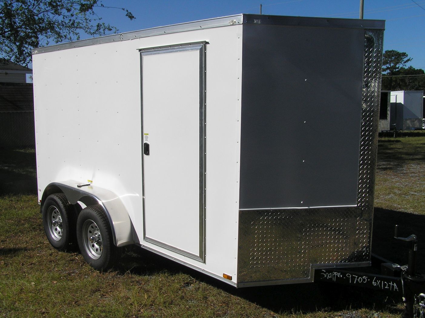 Quality Cargo 6x12 TA Trailer - White, Ramp, Side Door, Extra Height - Image 12
