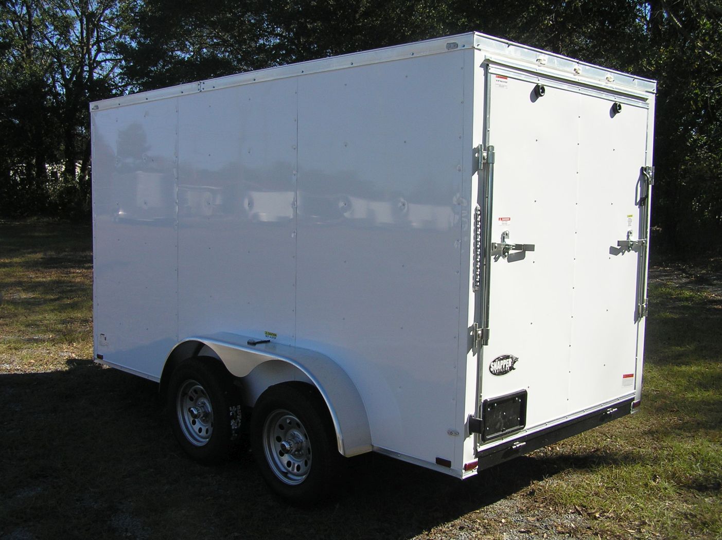 Quality Cargo 6x12 TA Trailer - White, Ramp, Side Door, Extra Height - Image 5