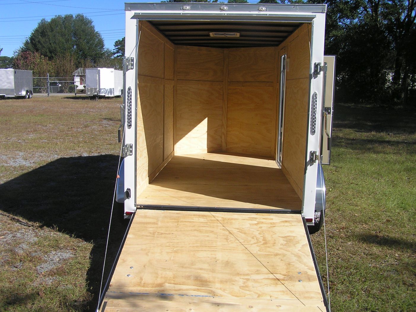 Quality Cargo 6x12 TA Trailer - White, Ramp, Side Door, Extra Height - Image 6