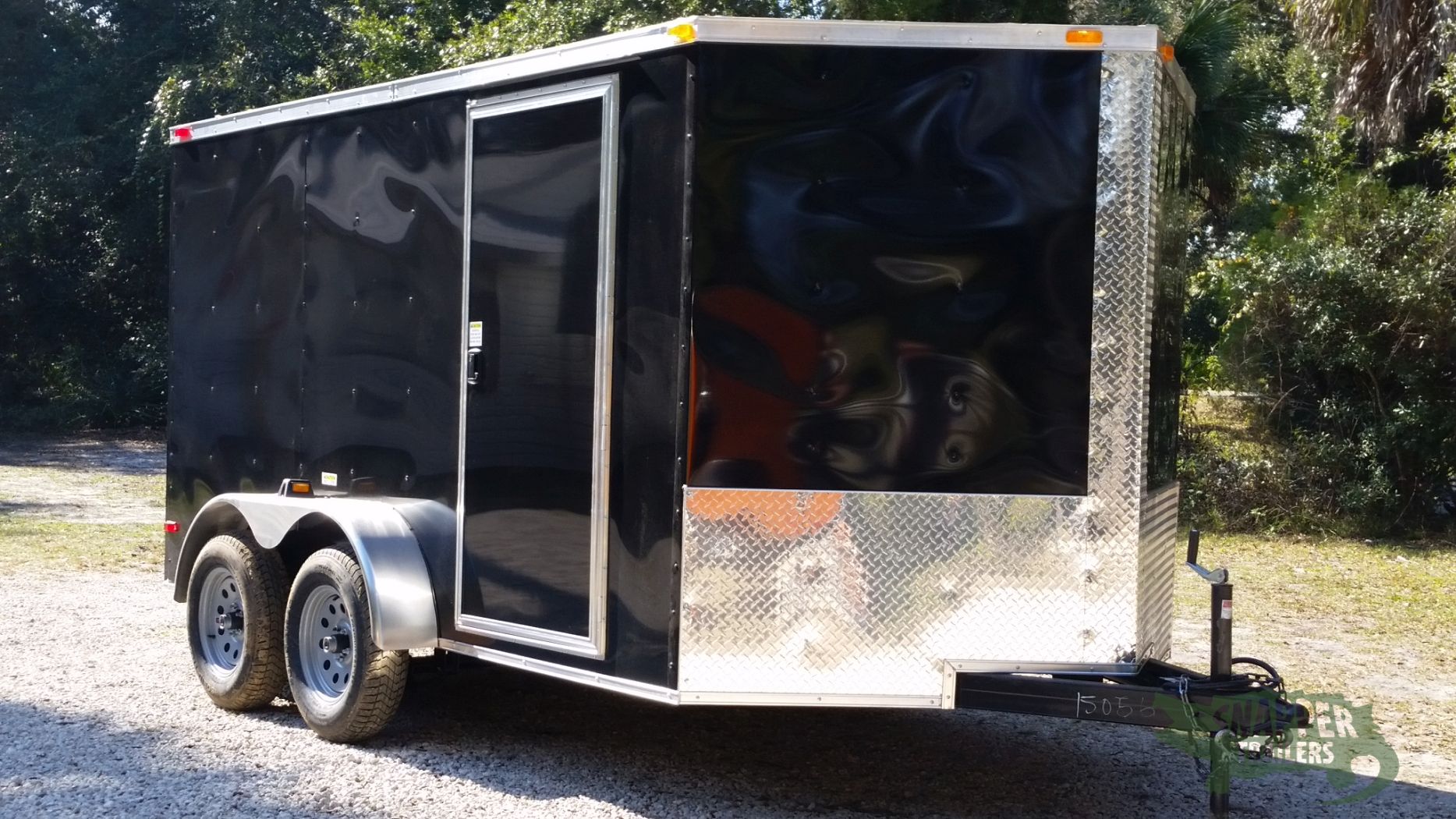 South Georgia Cargo 7x12 TA Trailer - Black, Ramp, Side Door - Image 12